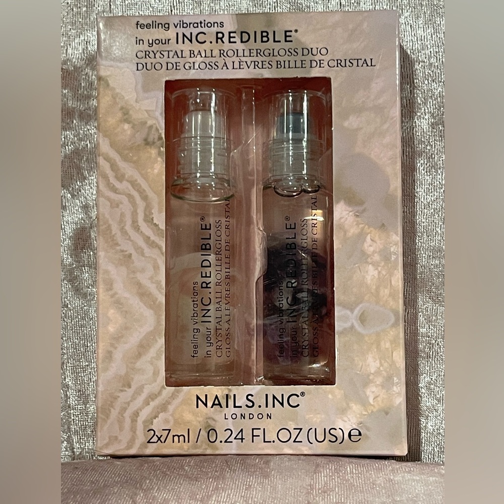 Brand new - Nails Inc London - crystal ball rollergloss duo
